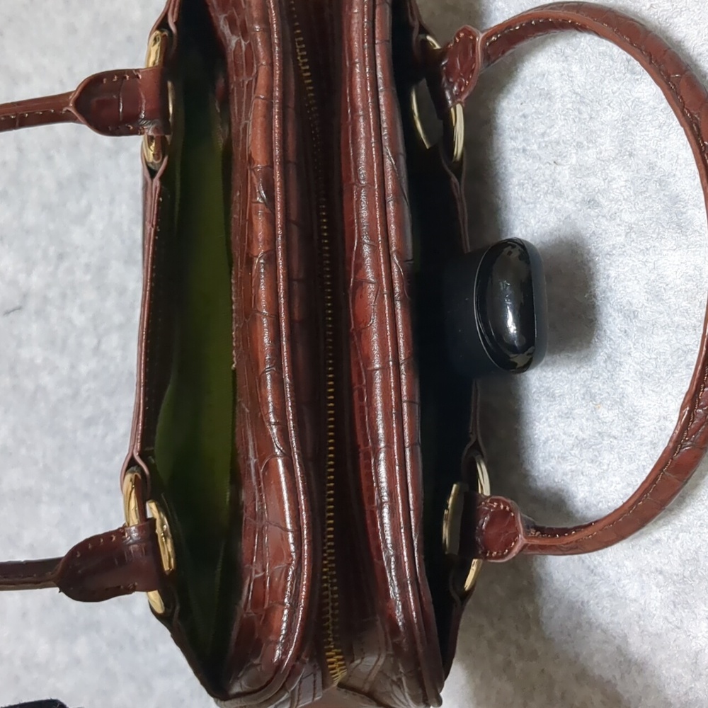 Antonio Melani Brown Leather Handbag - Picture 6 of 13